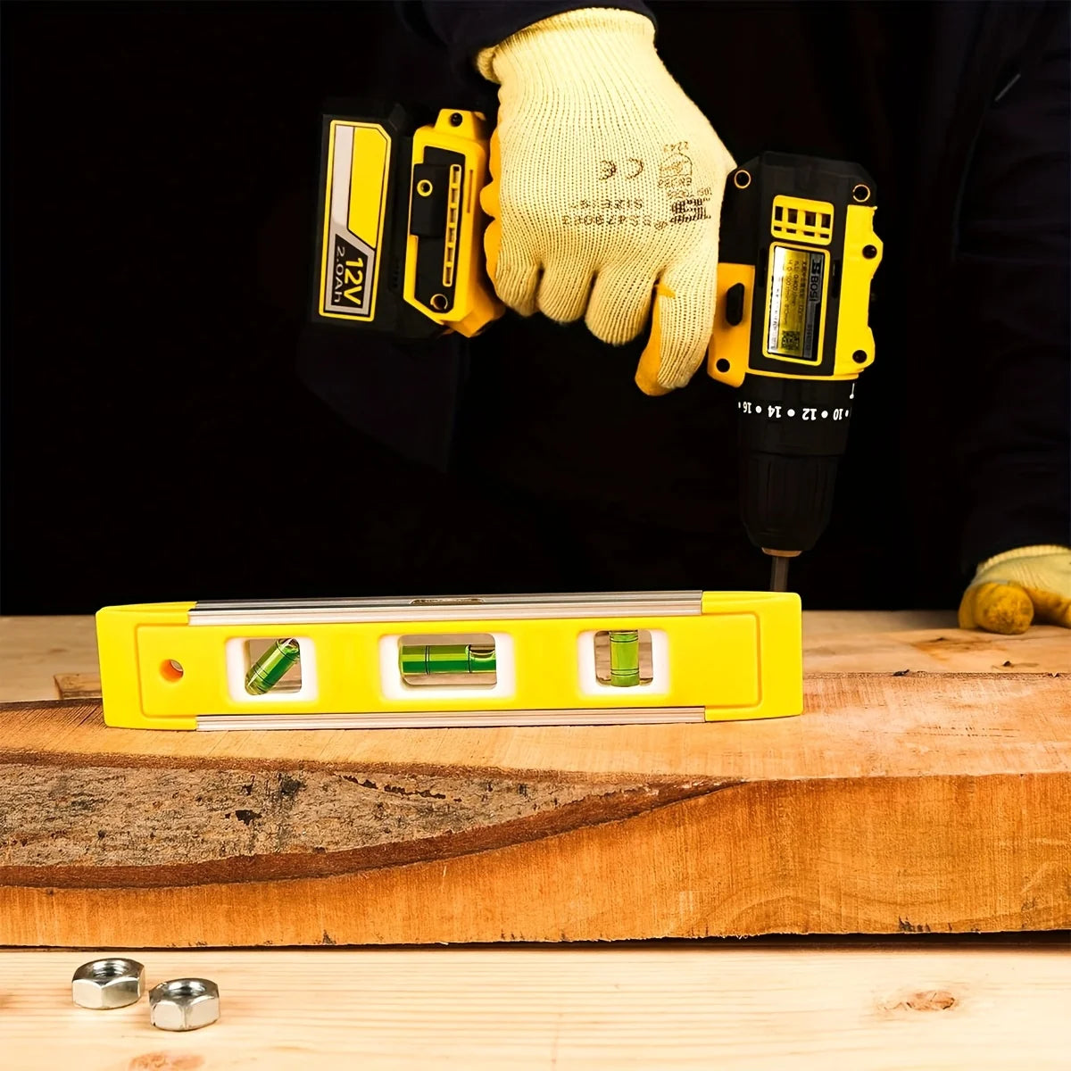 9-Inch Magnetic Torpedo Level with Three Vials
