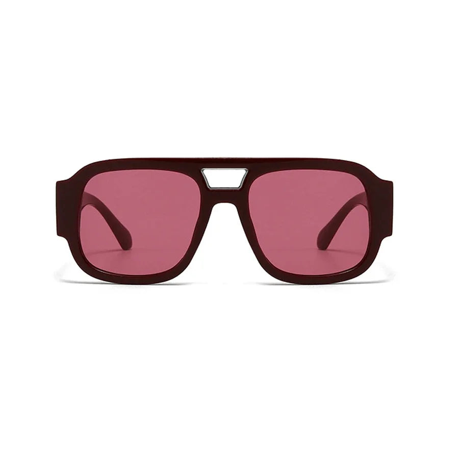 Retro Square Leopard Print Sunglasses for Women