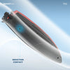 A silver and red SpeedBoat is shown in profile with an induction contact feature.