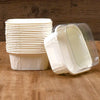 Vasitos desechables para cupcakes con tapa