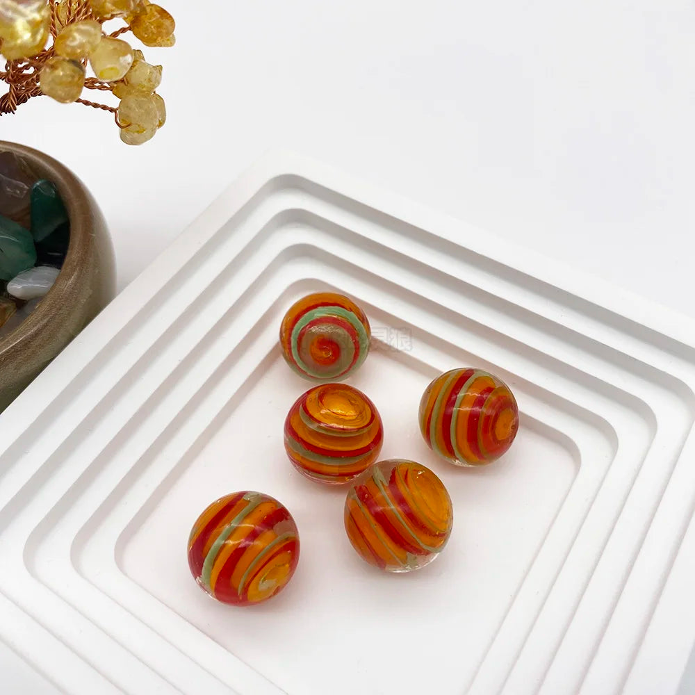 Handcrafted Glass Marbles Set for Games, Décor & Collecting