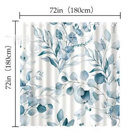 Double-Layer Waterproof Shower Curtain with Snap-In Liner