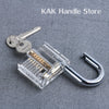 Transparent Practice Padlock with Keys - Cutaway Lock Picking Training Tool