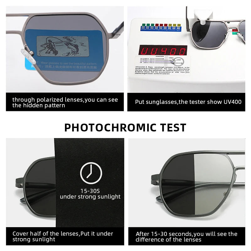 Photochromic Polarized Sunglasses