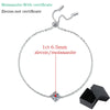 Classic Sterling Silver Moissanite Chain Bracelet