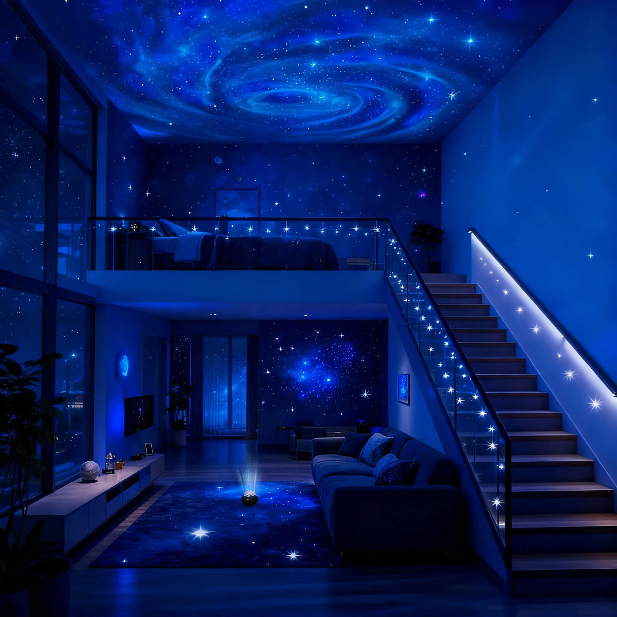 Projecteur LED Ciel Étoilé Galaxy pour Lumière d'Ambiance Nocturne