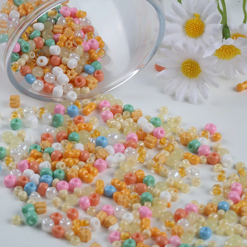 Creative Mixed Glass Spacer Beads for Jewelry Making