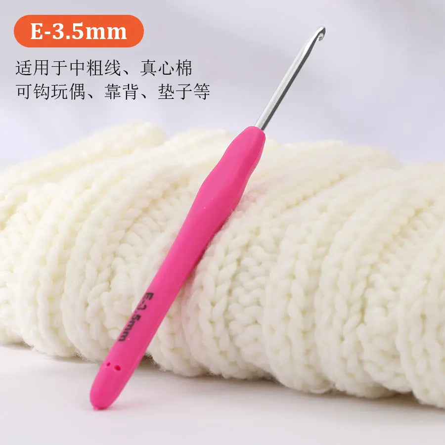 Aluminum Crochet Hook Set for Chunky Yarn & DIY Crafts