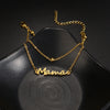 Personalized Double-Layer Name Anklet