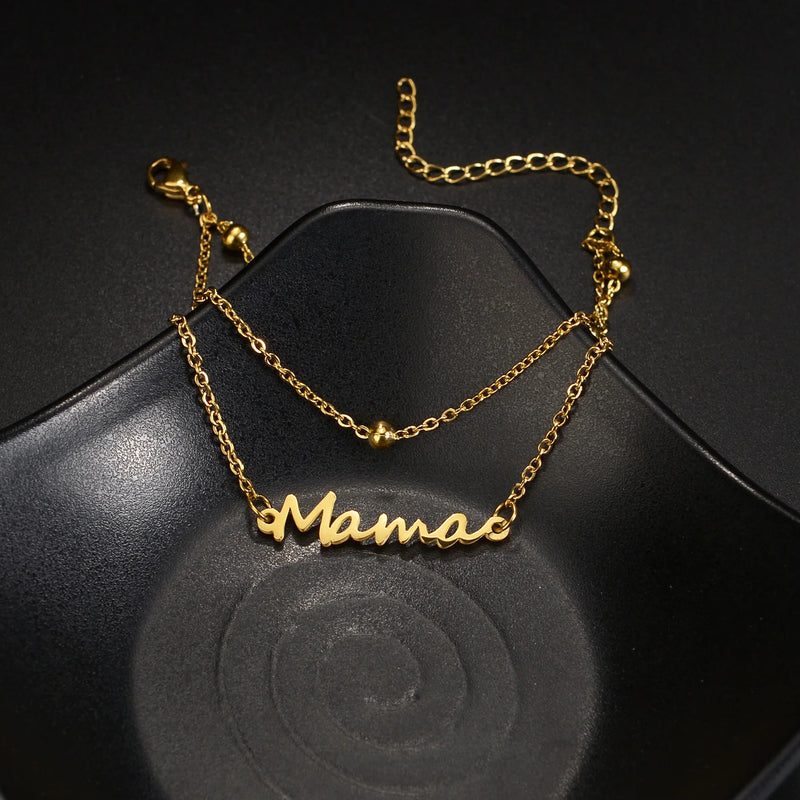 Personalized Double-Layer Name Anklet