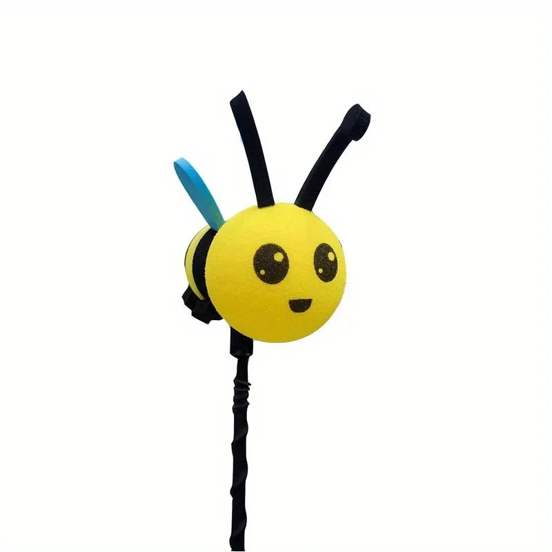 Cute Smiling Bee Car Antenna Toppers (Set of 2)