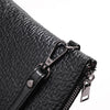 Men's Soft PU Leather Clutch Bag with Zipper Closure