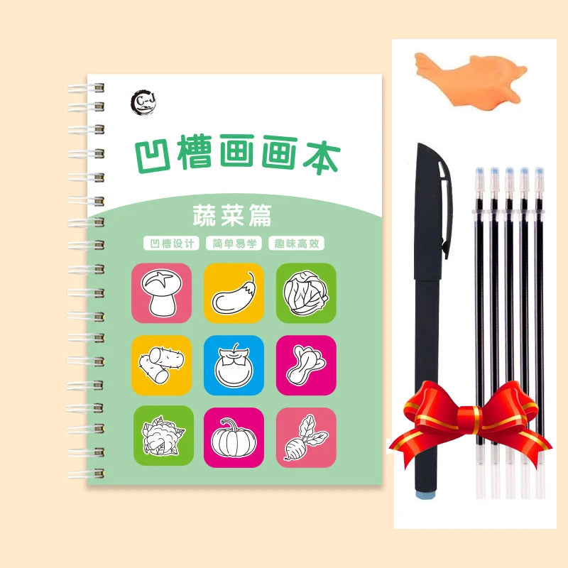 Magic Groove Practice Copybook for Kids