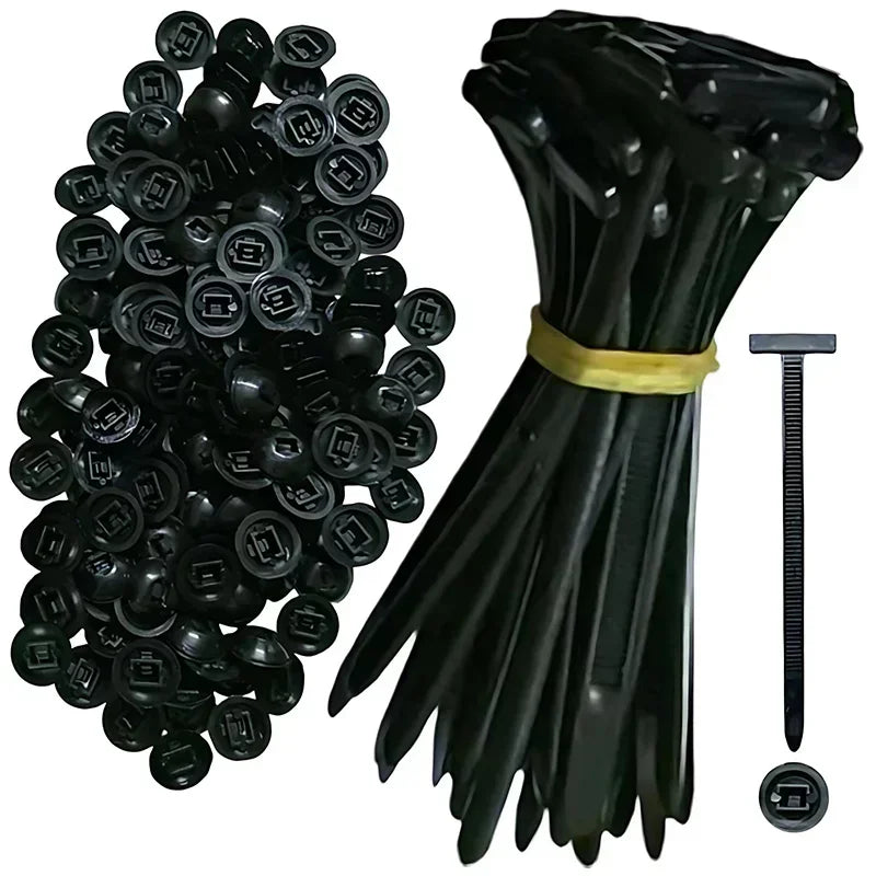 Reusable Nylon Cable Ties with Self-Locking Buckle