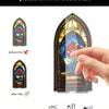 Acrylic Rose Gothic Arch Bookend for Bookshelf Decor