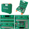 53-Piece Professional Mechanic's Tool Kit with Quick Ratchet