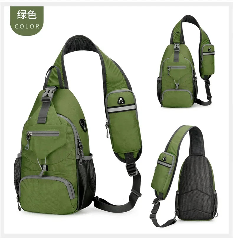 Waterproof Nylon Sling Chest Bag