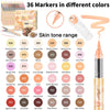Skin Tone Acrylic Paint Markers, Soft Brush Tip for Portraits & Crafts