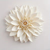 A white lotus flower silicone mold with layered petals shown from above.