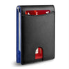 Slim Leather RFID Blocking Wallet with Money Clip