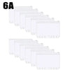 A6 Waterproof Zipper Pouch Set for Binder Organizers