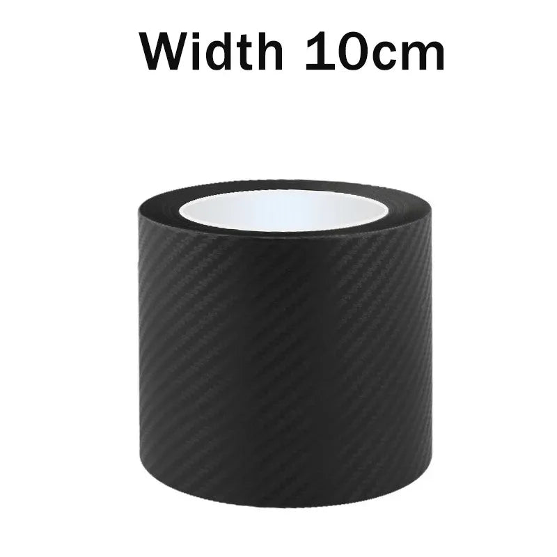 Rolle schwarzes Nano-Carbonfaser-Schutzfolieband mit 10 cm Breite.