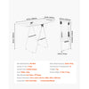 Adjustable Rollable Clothes Drying Rack with Sock Clips