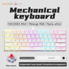 NACODEX NK61 mechanische Tastatur in Melange RGB und Pearly white mit roten Schaltern
