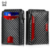 Slim RFID-Blocking Carbon Fiber Card Holder Wallet
