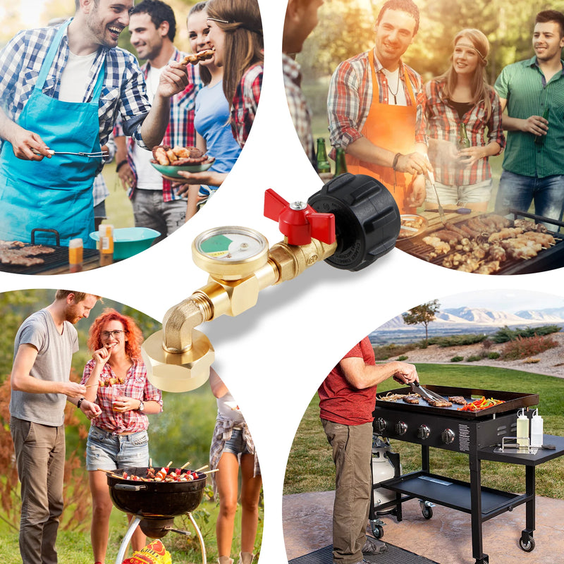 Propane Refill Adapter with Gauge