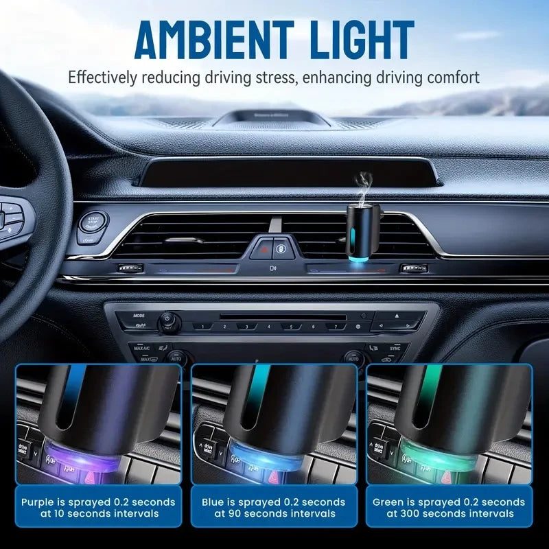 Adjustable Car Aromatherapy Diffuser with Three Scent Strengths