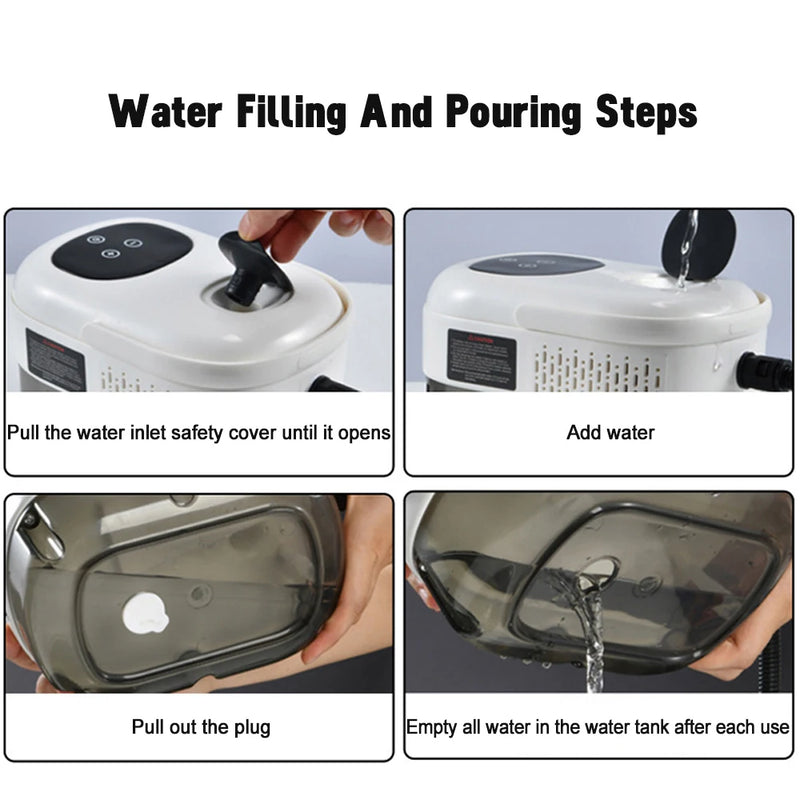 2500W High-Pressure Steam Cleaner with Multi-Surface Attachments