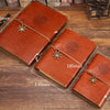 Vintage PU Leather Spiral Journal – Traveler's Notebook with Anchor Design