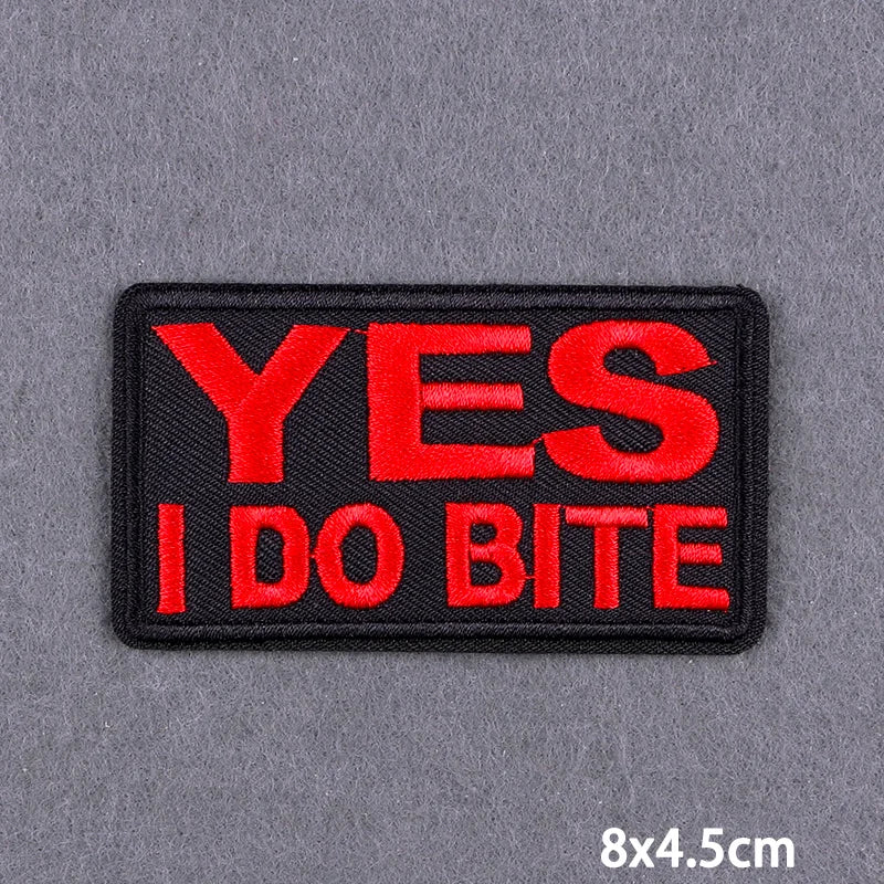 Encouraging Embroidery Iron-On Patches for Clothing and Accessories