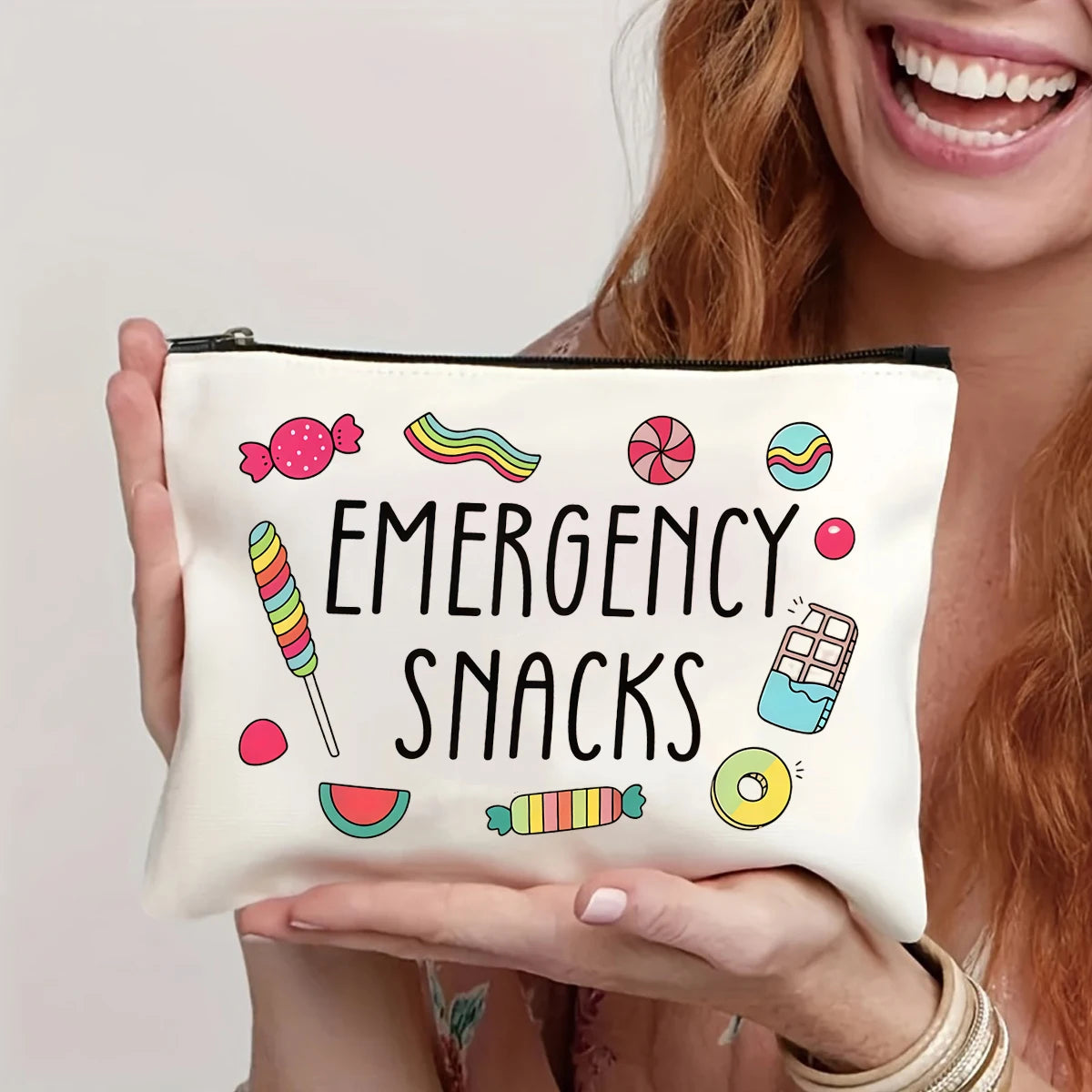 Compact Travel Toiletry Bag with Snack Pocket