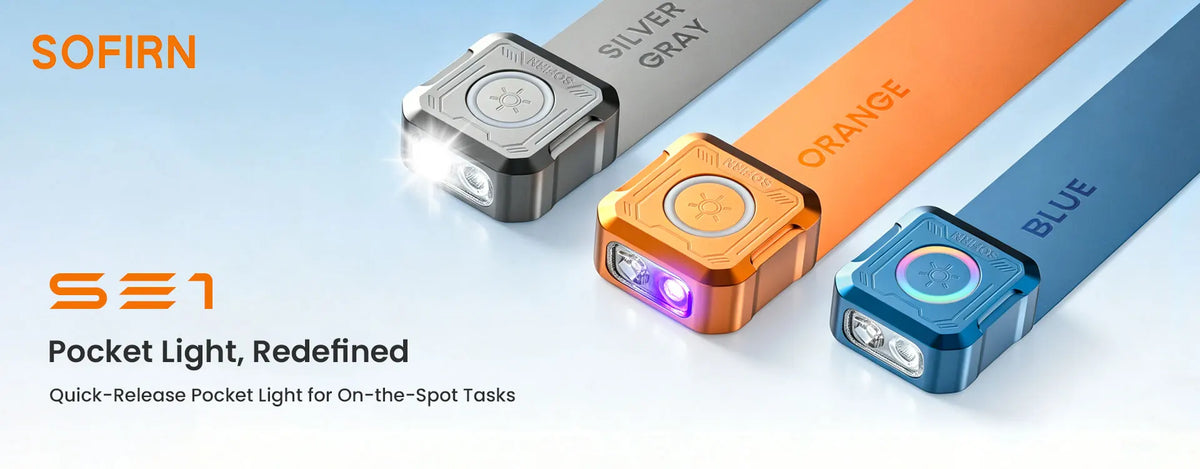 Sofirn SE1 Pocket EDC Flashlight with RGB Signal Ring