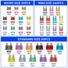 Assortment von Sicherungskit mit verschiedenen Sicherungsgrößen in Mikro-, Mini- und Standardformaten mit unterschiedlichen S