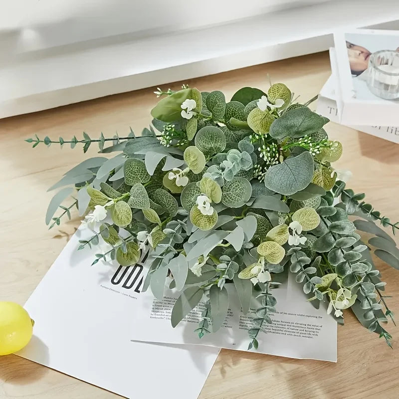 Artificial Eucalyptus & Floral Bouquet Mix for Home and Events