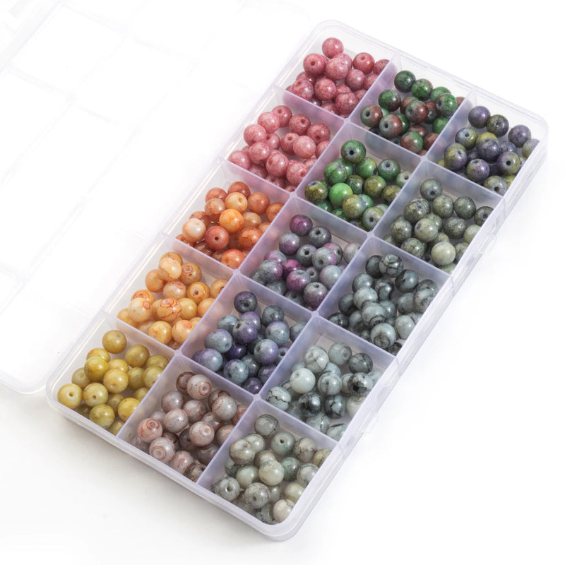 28-Color Glass Bead Jewelry Making Kit