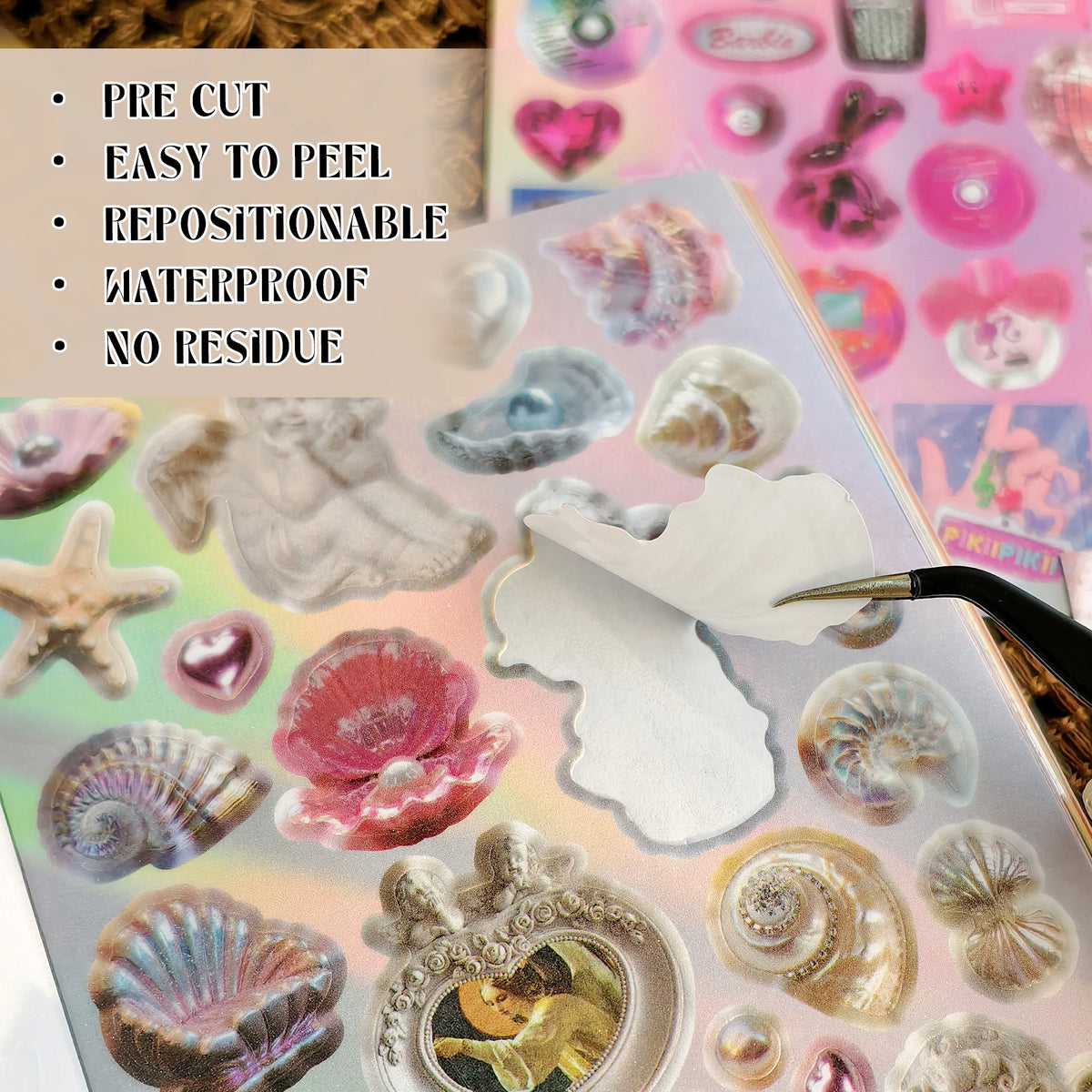 Happiness Series Sticker Book – 750+ Assorted Designs for Journaling & Scrapbooking