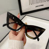 Vintage Square Cat-Eye Sunglasses