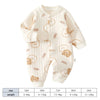 Cozy Cotton Baby Romper with Cute Bear Print