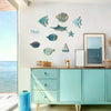 Handcrafted Wooden Fish Wall Decor Set
