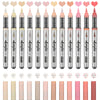 12-Piece Acrylic Paint Marker Set with Brush Tips
