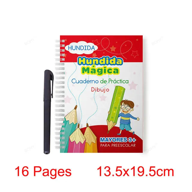 Reusable Grooved Handwriting Practice Book for Kids