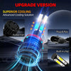 6000K/8000K LED Headlight Bulbs with Cooling Fan