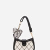 Elegant Bow Chain Bag Strap with Hanging Charm