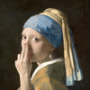 Mona Lisa Funny Bathroom Wall Art Canvas Print