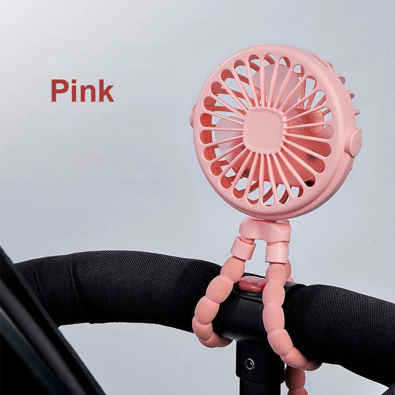 Portable Clip-On USB Rechargeable Mini Fan