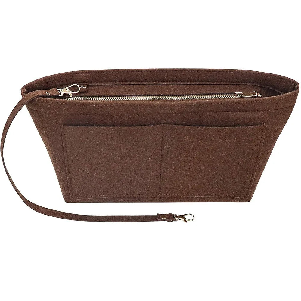 Felt Handbag Organizer with Detachable Key Chain